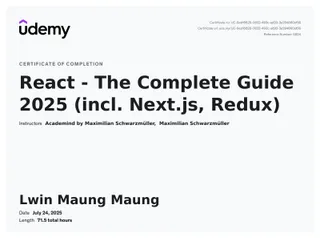 React certificate